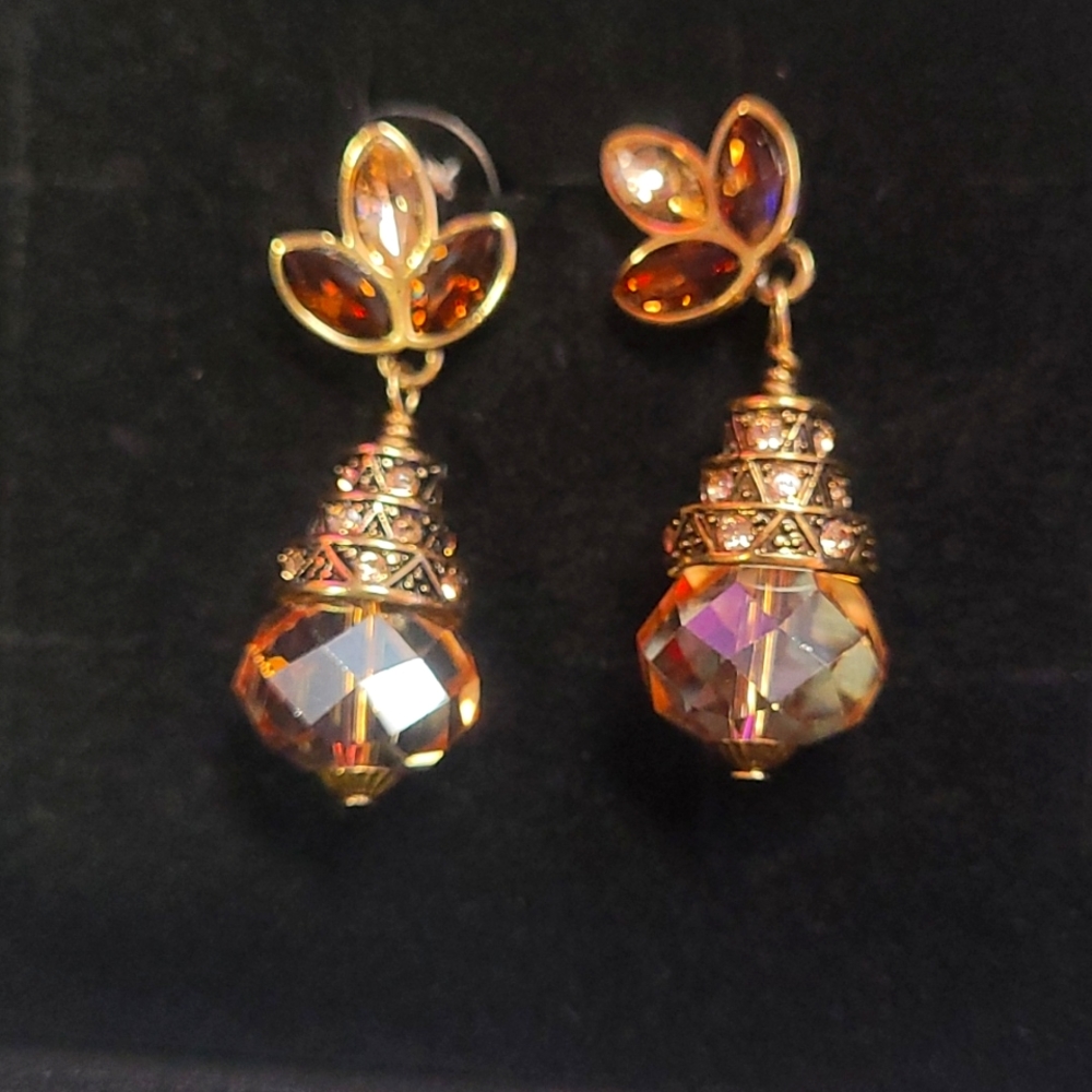 Heidi Daus drop earrings topaz